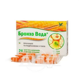 Бронхо Веда льодяники апельсин №24