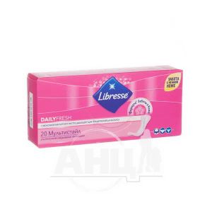 Прокладки женские гигиенические Libresse Daily Fresh plus multistyle №20