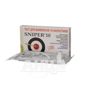 Тест многопрофильный Sniper для определения 10 наркотиков