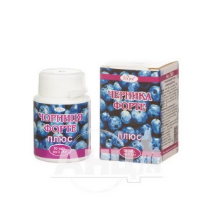 Чорниця-форте плюс таблетки 0,25 г №50