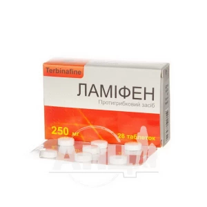 Ламифен таблетки 250 мг блистер №28