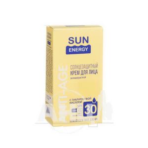 Крем для лица Sun Energy с гиалуроновой кислотой SPF 30 50 мл