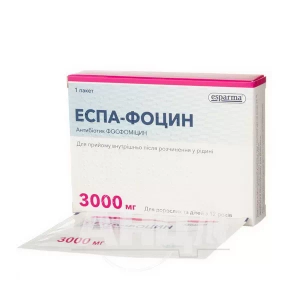 Эспа-Фоцин порошок для проготовления раствора для перорального применения 3000 мг пакет 8 г