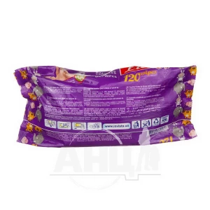 Серветки вологі Lili з ромашкою №120