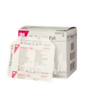 Повязка адгезивная для закрытия ран 3М Medipore +pad 6 см х 10 см