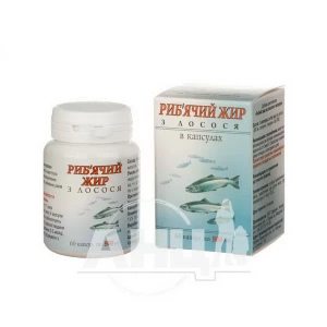 Риб'ячий жир з лосося в капсулах 500 мг №60