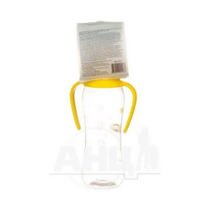 Бутылочка Lindo li 147 изогнутая с ручками силиконовая соска 250 мл