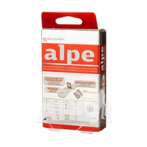Пластир медичний Alpe антибактеріальний прозорий класик 76х19мм з іонами срібла №20