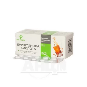 Янтарна кислота таблетки 0,25 г №80