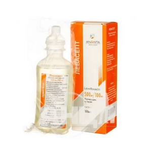 Левасепт раствор для инфузий 500 мг/100 мл контейнер 100 мл №1