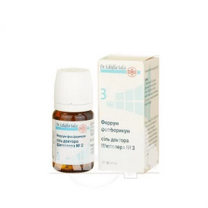 Феррум фосфорікум сіль доктора Шюсслера №3 таблетки 250 мг №80