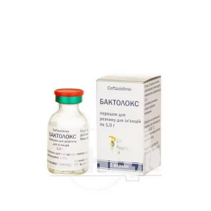 Бактолокс порошок для розчину для ін'єкцій 1 г флакон №1