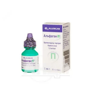 Альфаган П краплі очні 1,5 мг/мл флакон-крапельниця 5 мл