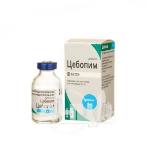 Цебопим порошок для раствора для инъекций 1 г флакон №1