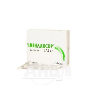 Венлаксор таблетки 37,5 мг блістер №30