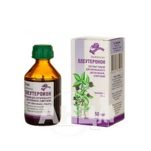 Елеутерокок екстракт рідкий пероральний спиртовий флакон 50 мл
