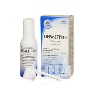Перметрин раствор накожный 0,5 % флакон 50 г