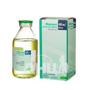 Мофлакса раствор для инфузий 400 мг флакон 250 мл №1