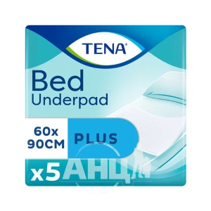 Пелюшки для немовлят Tena Bed Underpad Plus 60х90 см №5