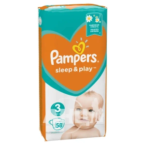 Подгузники детские Pampers Sleep & Play Midi с ромашкой №58
