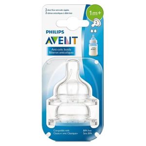 Соска силіконова Avent scf632/27 суперм'яка повільний потік 2 отвори №2