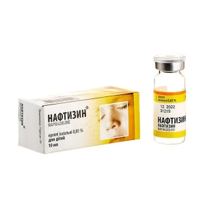 Нафтизин краплі назальні 0,05 % флакон скляний 10 мл