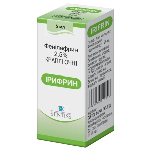Ирифрин капли глазные 2,5 % флакон-капельница 5 мл