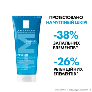 Гель-мусс La Roche-Posay Эфаклар+М для очищения проблемной кожи 200 мл
