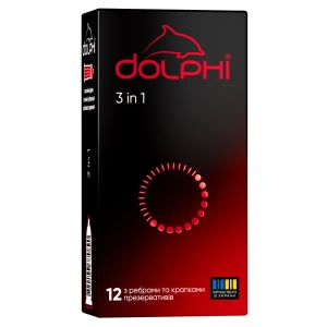Презервативы Dolphi 3 в 1 №12