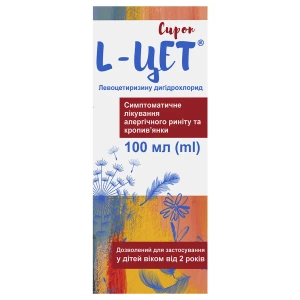 L-цет сироп 2,5 мг/5 мл флакон 100 мл