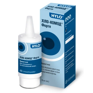 Хило-Комод Форте капли глазные 2 мг/мл контейнер многодозовый 10 мл