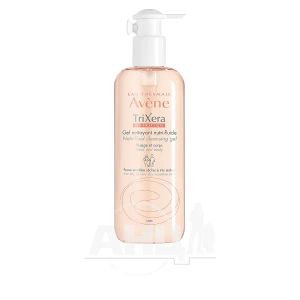 Гель Avene TriXera пом'якшувальний для очищення дуже сухої чутливої і атопічної шкіри обличчя і тіла 400 мл