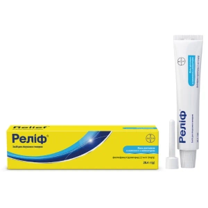 Реліф мазь ректальна туба з аплікатором 28,4 г