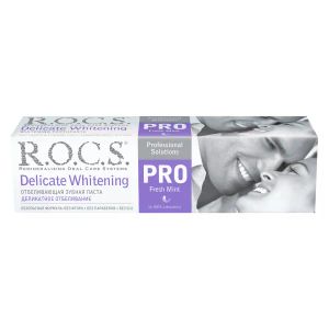 Зубна паста R.O.C.S. pro делікатне відбілювання fresh mint 135 г