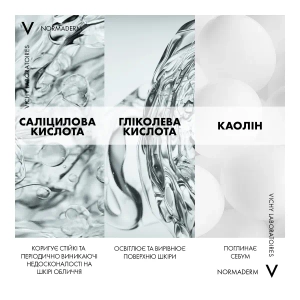 Средство Vichy Normaderm 3 в 1 для очищения лица 125 мл