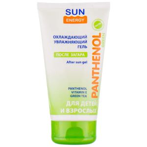 Гель после загара Sun Energy Green Panthenol охлаждающий 150 мл