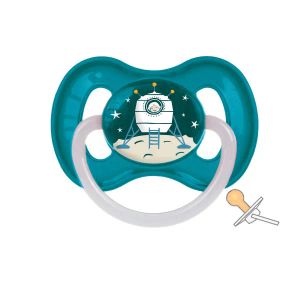 Пустышка Canpol Babies 23/221 0-6 м space blue латексная круглая
