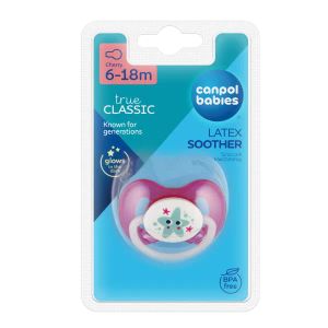Пустушка Canpol Babies 22/607 6-18 м латексна кругла