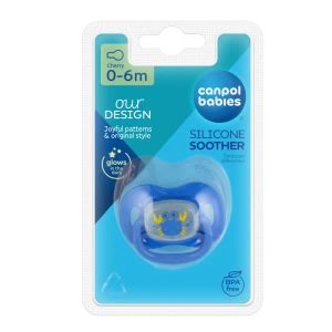 Пустушка Canpol Babies 22/410 0-6 м силіконова кругла