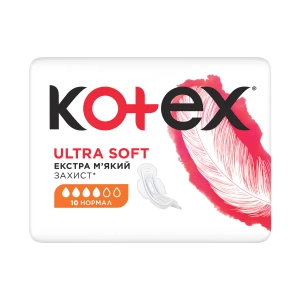 Прокладки жіночі гігієнічні Kotex Ultra Normal Soft №10