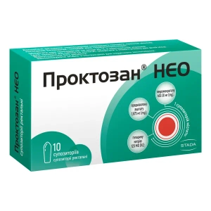 Проктозан Нео суппозитории ректальные №10
