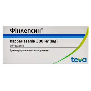 Финлепсин таблетки 200 мг №50