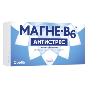 Магне-В6 Антистрес таблетки вкриті оболонкою №60