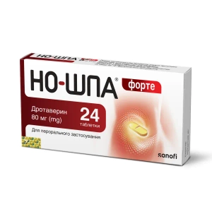 Но-шпа форте таблетки 80 мг блістер №24