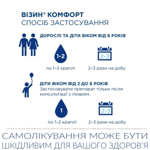 Візин Комфорт краплі очні 0,05 % флакон 15 мл