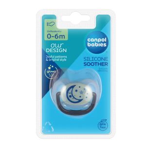 Пустушка Canpol Babies 22/500 0-6 м силіконова анатомічна