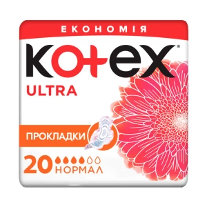 Прокладки женские гигиенические Kotex Ultra Normal №20
