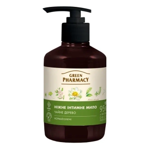 Мыло интимное Green Pharmacy Чайное дерево антибактериальное 370 мл