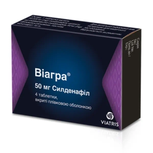 Виагра таблетки покрытые пленочной оболочкой 50 мг №4