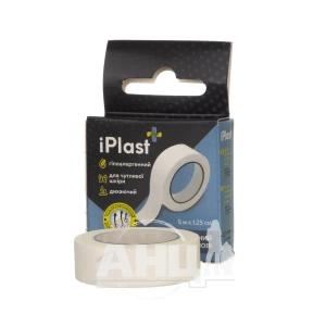 Пластырь Iplast хирургический 5 м х 1,25 см на нетканной основе
